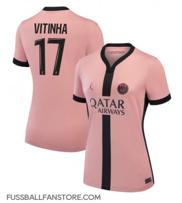 Paris Saint-Germain Vitinha #17 Replik 3rd trikot Damen 2024-25 Kurzarm